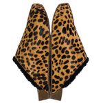 Johnny Was Cheetah calf hair faux fur trimmed Mules size 6 Photo 99
