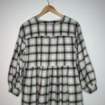 Madewell  Celestial Blue Flannel Button-Front Midi Dress Size 6 Photo 4