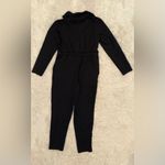 NEW Cache Coeur Pablo Long Sleeve Maternity Nursing Black Jumpsuit sz S Photo 4