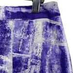 Elie Tahari Hena Front Pleat Printed Skirt in Grape Vine Photo 6