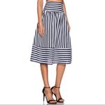 J.O.A. Panel Striped Skirt in Navy Stripe Size XS Photo 3