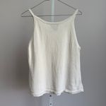 Ralph Lauren Lauren Ralph Lauren Cream Knit Tank Top Sleeveless Cotton Blend Womens Photo 5
