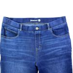 Betabrand Womens XL Petite Yoga Denim Jeans Medium Wash Straight Leg Photo 2