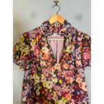 Amanda Uprichard  Vittoria Blouse Colorful Blouse Short Sleeve Size Large Photo 3