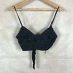 Aeropostale  Black Lace Crop Cami Size SMALL Photo 2
