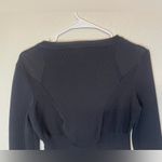 Steve Madden NWOT Xandra Black Ribbed Viscose Long Sleeve Bodysuit Size L Photo 7