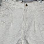 Coach  White Logo Denim Shorts Womens 6 Designer Quiet Luxury Resort Summer Prep Photo 3