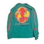 Simply Southern  Believe in Magic Turquoise Blue Long Sleeve shirt Photo 1