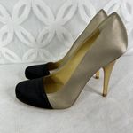 Stella McCartney Two Colors Satin Pumps Golden Metallic Size 9 Photo 6