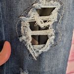 Judy Blue SKINNY FIT DISTRESSED CAMO INSERT CUFF JEANS 5/27 Photo 6