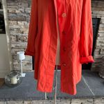 Anthropologie Vibrant Orange Trench Coat Photo 4