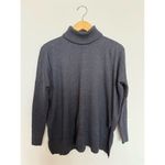 Lilla P Women's Turtleneck Sweater Gray Size S Modal/Silk Photo 1