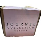 Journee Collection  Lillian Blue Stripe Flat Slide Sandal Size 8 New Photo 10