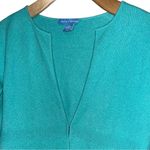White + Warren Women’s Size S Turquoise Blue Cashmere Sweater Cardigan Photo 3