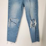 Urban Outfitters  BDG Ripped Jeans Slim Straight Light Wash High Rise Cutoff 26 Photo 1