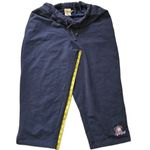 Disney  Eeyore Womens Blue Capri Sweat Pants Drawstring Elastic Waist Bottoms Photo 1