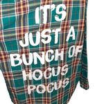 Cakeworthy Winifred Hocus Pocus Disney Flannel Shirt Women’s M Plaid Halloween Green Size M Photo 1