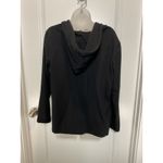 Tommy Hilfiger  Black Hoodie Cardigan Waterfall Drape Open Front Women XL Photo 1