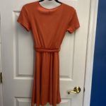 Derek Heart  Short Sleeve Midi Dress with Belt Pumpkin Spice Small Photo 1