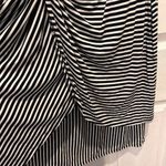 Soma  Asymmetrical Twist Waist‎ Midi Dress Black Striped Jersey Pockets SIze XXL Photo 3