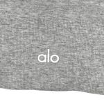 Alo Yoga  Ribbed Bralette Heather Gray Small EUC Minimal Strap Athleisure Top Photo 2