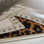 ZARA White & Gray Suede Silver Stud Leopard Print Women Shoes 36 / 6 Photo 6