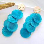 ZARA New!  Natural Shell Earrings Photo 6