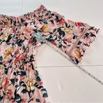 Lulus  Hello Darling Blush Pink Floral Print‎ Off  the Shoulder Dress LARGE Photo 8