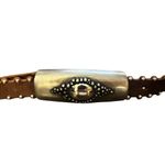 Fabio Corti Vintage Brown Leather Made In Italy Belt‎ XL 37 Photo 2