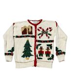 Urban Outfitters Maria Kristina UO Knitted by by Hand Button
Down Holiday Cardigan (Size Small) Photo 7