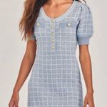 Love Shack Fancy  Sailor Button Plaid Tweed Dress Photo 0