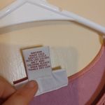 JM Collection  Size Small Nylon Pink Floral Flower Textured Short Sleeve Blouse Photo 6