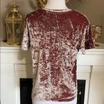 Feel the Piece  Arielle Pink Crushed Velvet Tee Photo 32