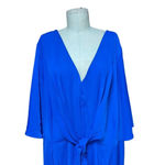 City Chic  Knot Front Fit & Flare Dress In Electric‎ Blue Size XL / Plus Size 22 Photo 3