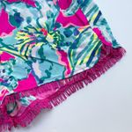 Lilly Pulitzer Cocoa Shorts Magenta Hottie Fringe 3" Inseam Size Medium Photo 3