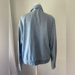 Vintage ‘90s Lisa Deane Relaxed Fit Button Down Denim Shirt w/ Rhinestone Detail Blue Size M Photo 3