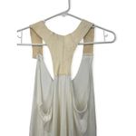 ARTISAN BOUTIQUE S Tank Top Leather Accent White Sleeveless Blouse Women Photo 7