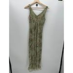 Positive Attitude Women Y2K Maxi Dress Size 8 Green Floral Fairy Dainty Coquette Photo 1