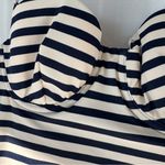 J.Crew NWT balconette one piece striped one piece swimsuit navy ivory size 2 Photo 6