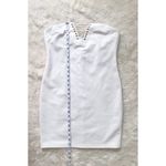 by the way. White Strapless Mini Dress Bodycon Lace Up Chain Formal Party Large‎ Photo 14