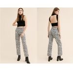 The Ragged Priest  Mono Marble Dad Jean Size 30 Black White‎ Denim Messenger Photo 1