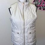 Miami reversible white grey sleeveless outdoor fleece puffer vest Photo 0