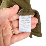 Entro Crinkle Gauze Tunic Dress Sage Green Boho Cottagecore Small Photo 3