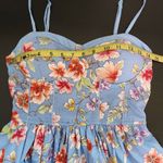 Band of Gypsies  Pink and Blue Floral Mini Dress Size Small Wedding Guest Dress Photo 9