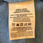 Nike Blue Crop Sweatshirt Drawstring Hem Swoosh Pullover Top Large Photo 4