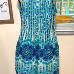 rabbit rabbit rabbit woman size 10 jumper style pockets sleeveless dress shell Blue Photo 0