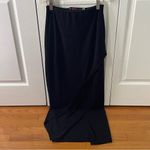 Alice + Olivia Black Split Layer Maxi Skirt Photo 1