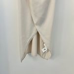 Missguided  Asymmetric Drape Midi Satin Dress in Cream Size 6 NWT Photo 6