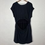 Aerie Offline Black Weekend Fleece Cut-Out Dress Size XL Photo 1