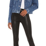 7 For All Mankind Snakeskin Jeggings Black SZ 26 Photo 0